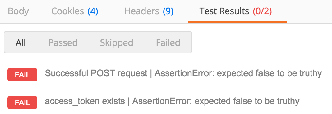 Response tests