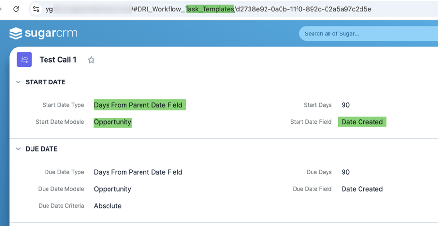 Days from Parent Date Field smart guide configuration