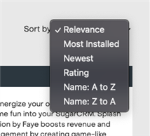 New Sorting Options